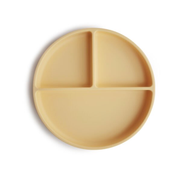 Plat en silicone Mushie - Pale Daffodill