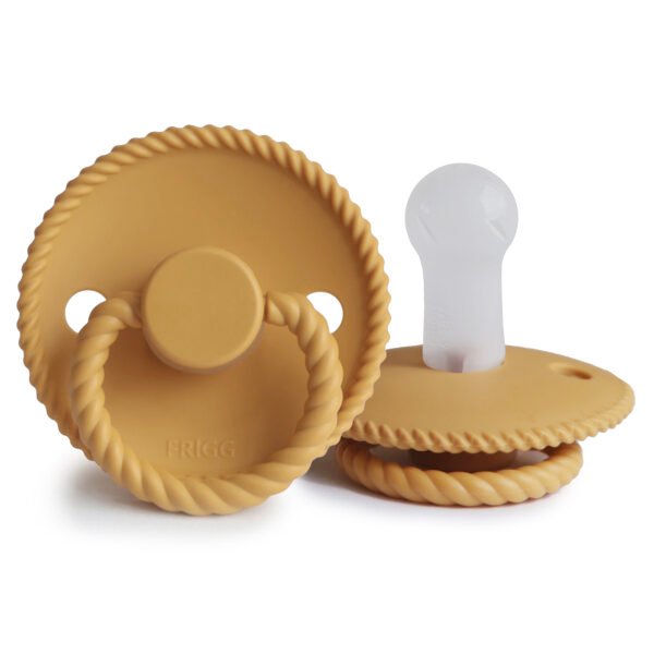 Tétine SILICONE FRIGG - ROPE - HONEY GOLD T1