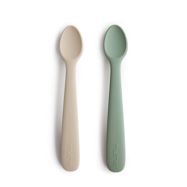 Lot de 2 cuillères en silicone - Cambridge blue/Shifting sand