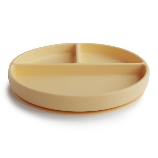 Plat en silicone Mushie - Pale Daffodill – Image 2