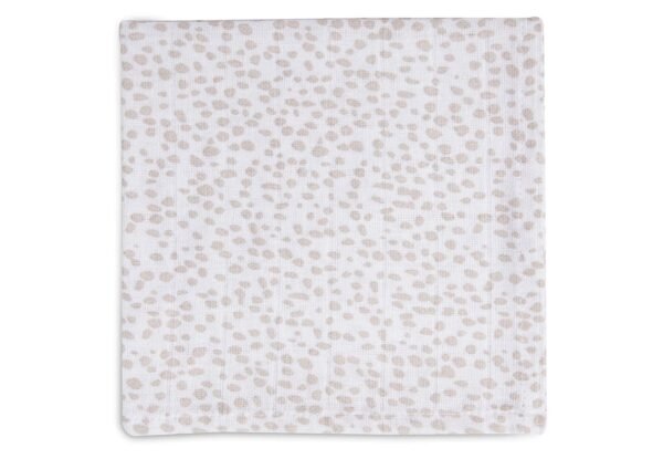Lot de 2 Serviettes gaze de Coton Dotted&Rabbit - Nougat - Jollein